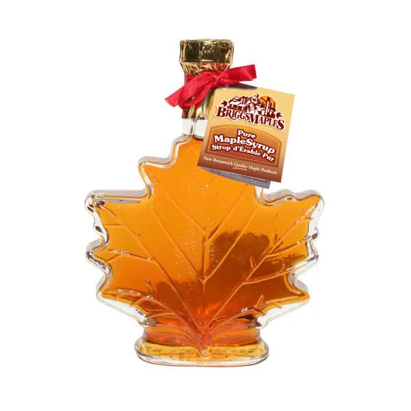 Maple Syrup - Autumn Glass Leaf Bottles