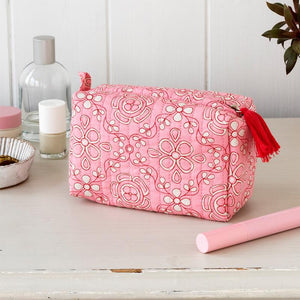 Quilted Makeup Bag