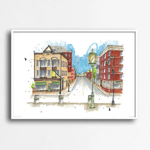 Downtown Sketcher - 8" X 10" Art Print