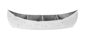 White Canoe Planter