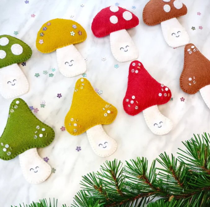Locally Made Felt Ornaments (Assorted)