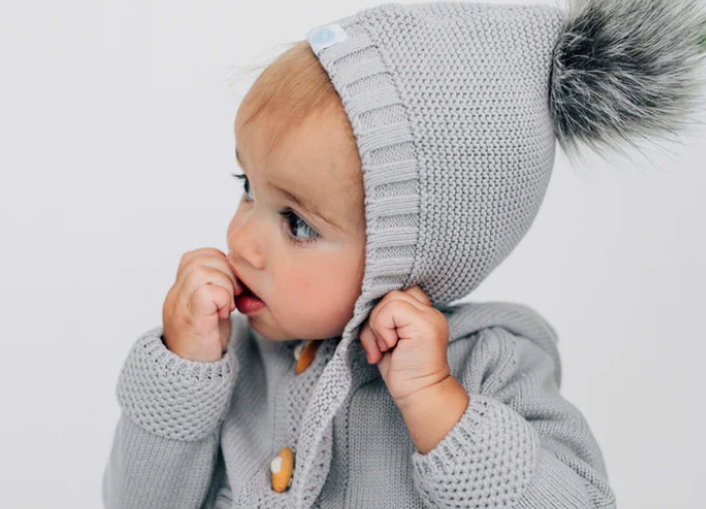 Pom Pom Baby Hat
