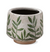 Foliage Footed Planter - Green