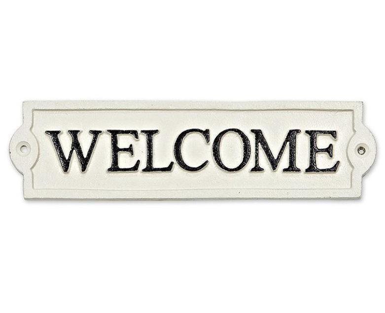 Cast Iron Sign - Welcome