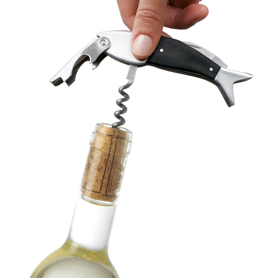 Dark Oak Wood Fish Corkscrew