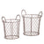 Iron Wire Handled Baskets
