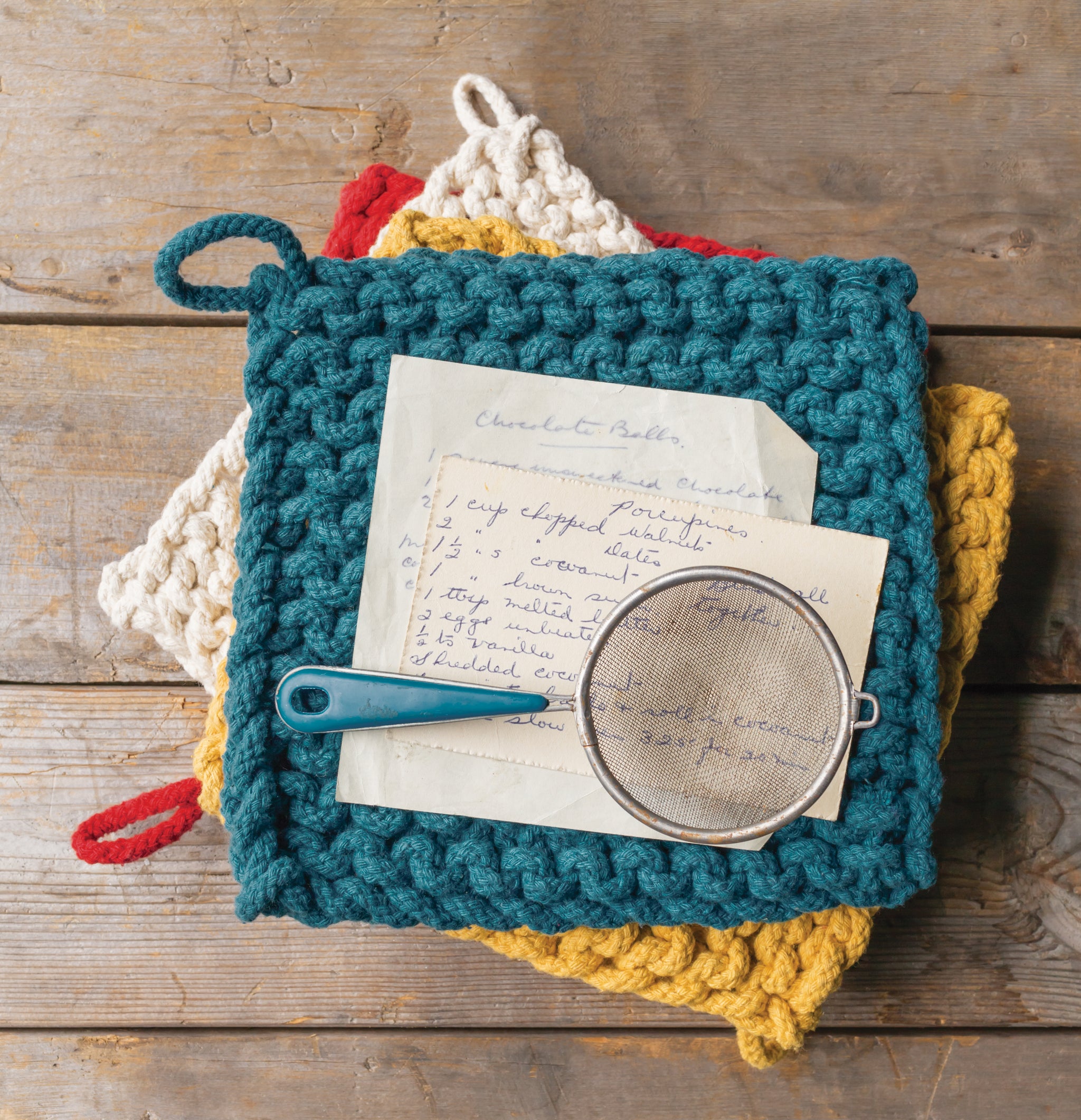 Chunky Knit Crochet Potholders