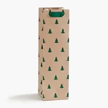 Green Glitter Tree Gift Bags