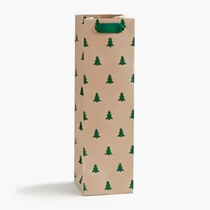 Green Glitter Tree Gift Bags