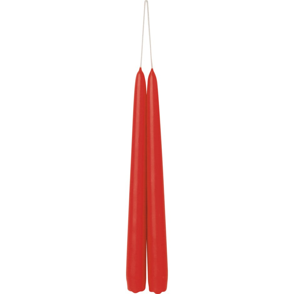 Assorted Pair of Coloured Dipped Danish Taper Candles