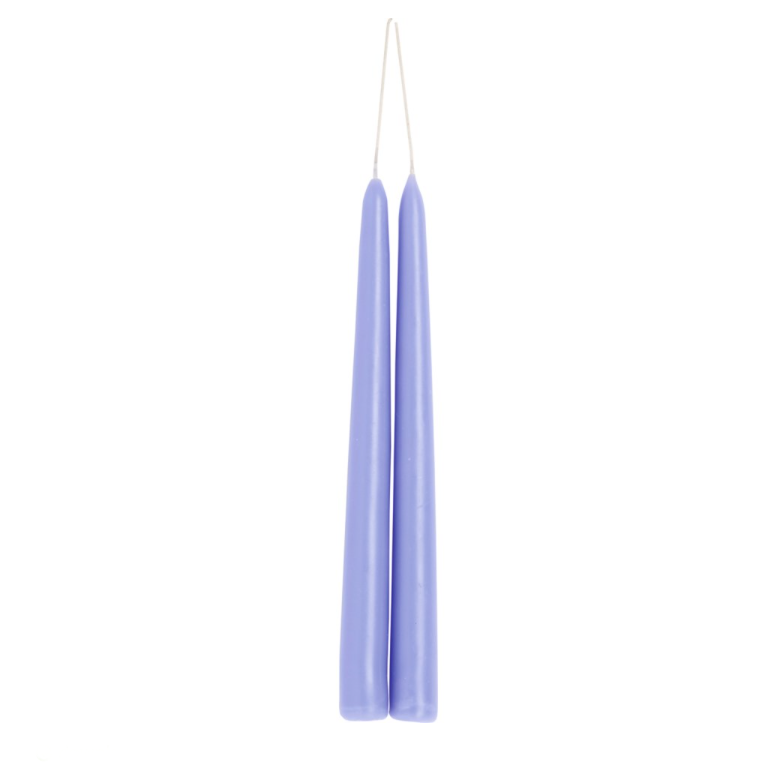 Assorted Pair of Coloured Dipped Danish Taper Candles