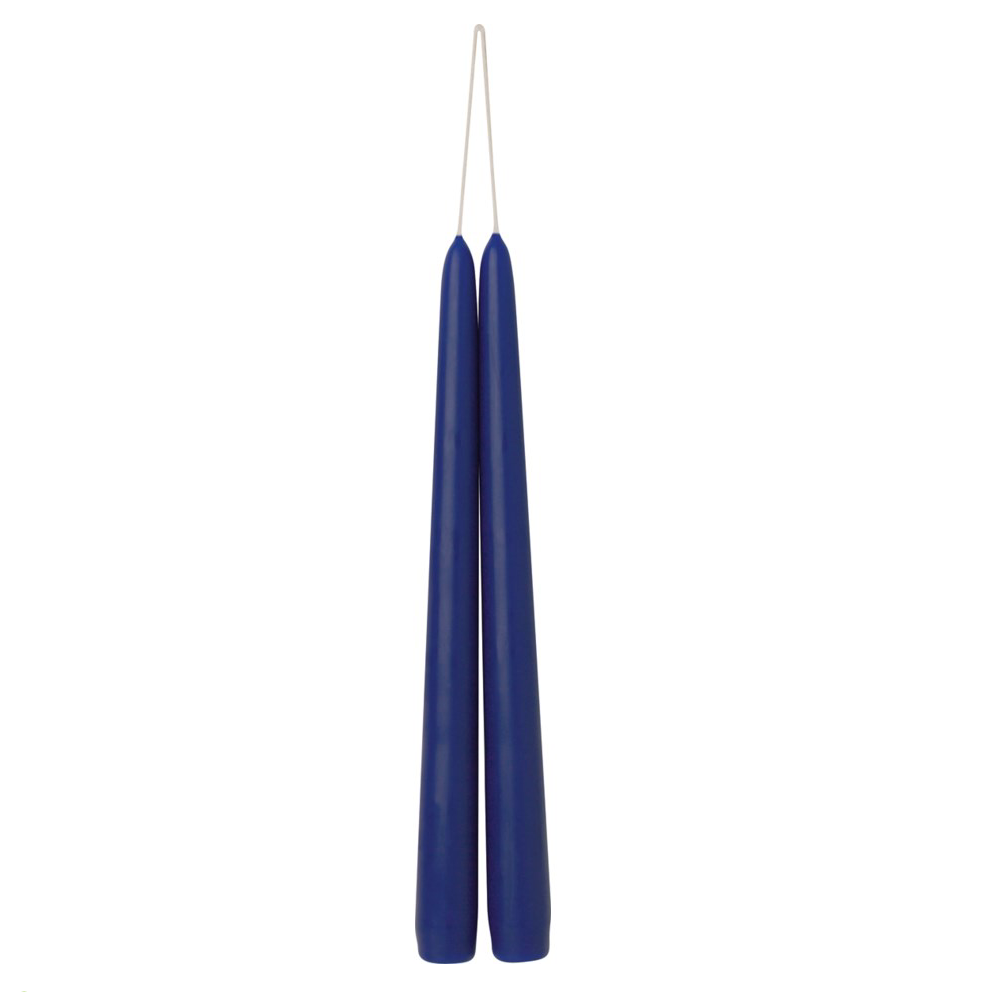 Assorted Pair of Coloured Dipped Danish Taper Candles