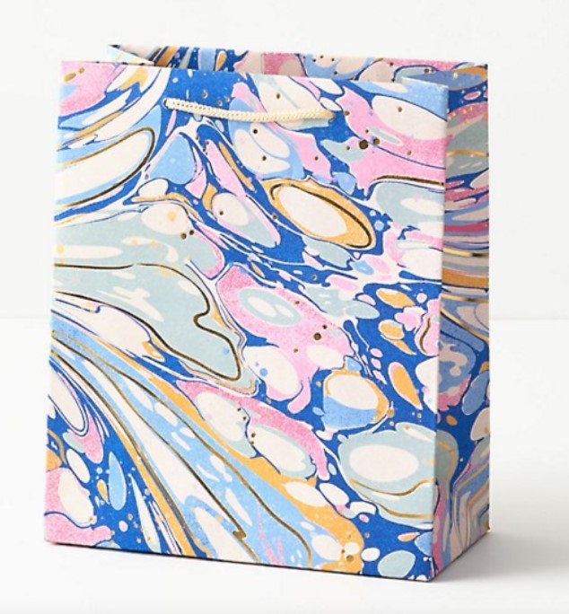 Pink & Blue Marble Gift Bags