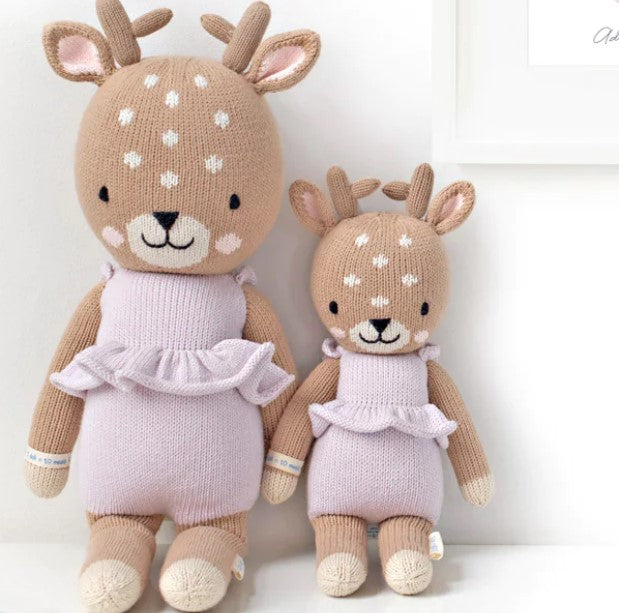 Violet the Fawn Hand-Knit Doll