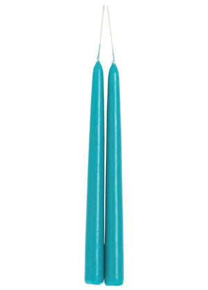 Assorted Pair of Coloured Dipped Danish Taper Candles