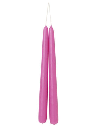 Assorted Pair of Coloured Dipped Danish Taper Candles