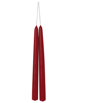 Assorted Pair of Coloured Dipped Danish Taper Candles