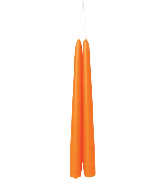 Assorted Pair of Coloured Dipped Danish Taper Candles