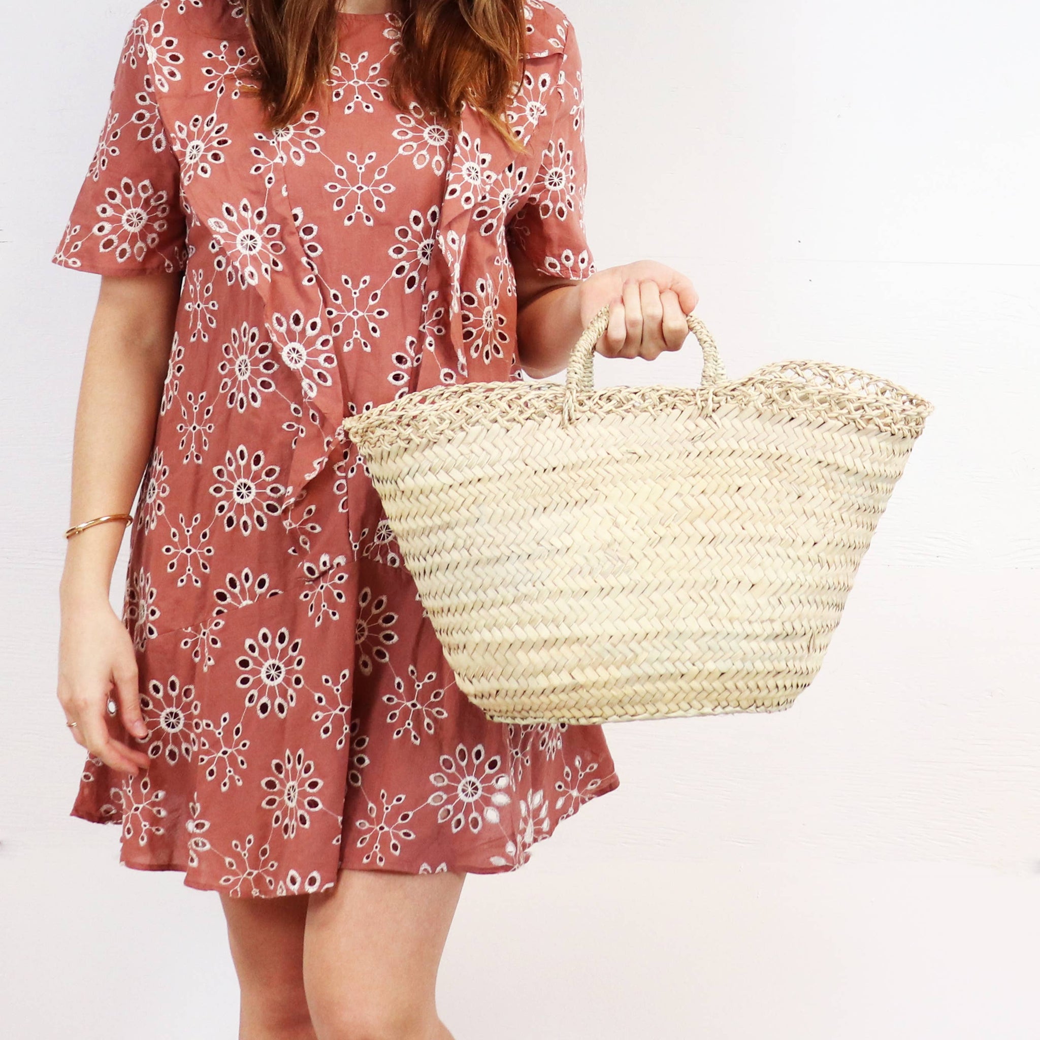 Sao Paulo French Straw Basket Bag