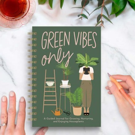 Guided Growing Journal: Green Vibes Only