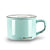 Mint Enamel-Style Cappuccino Mug