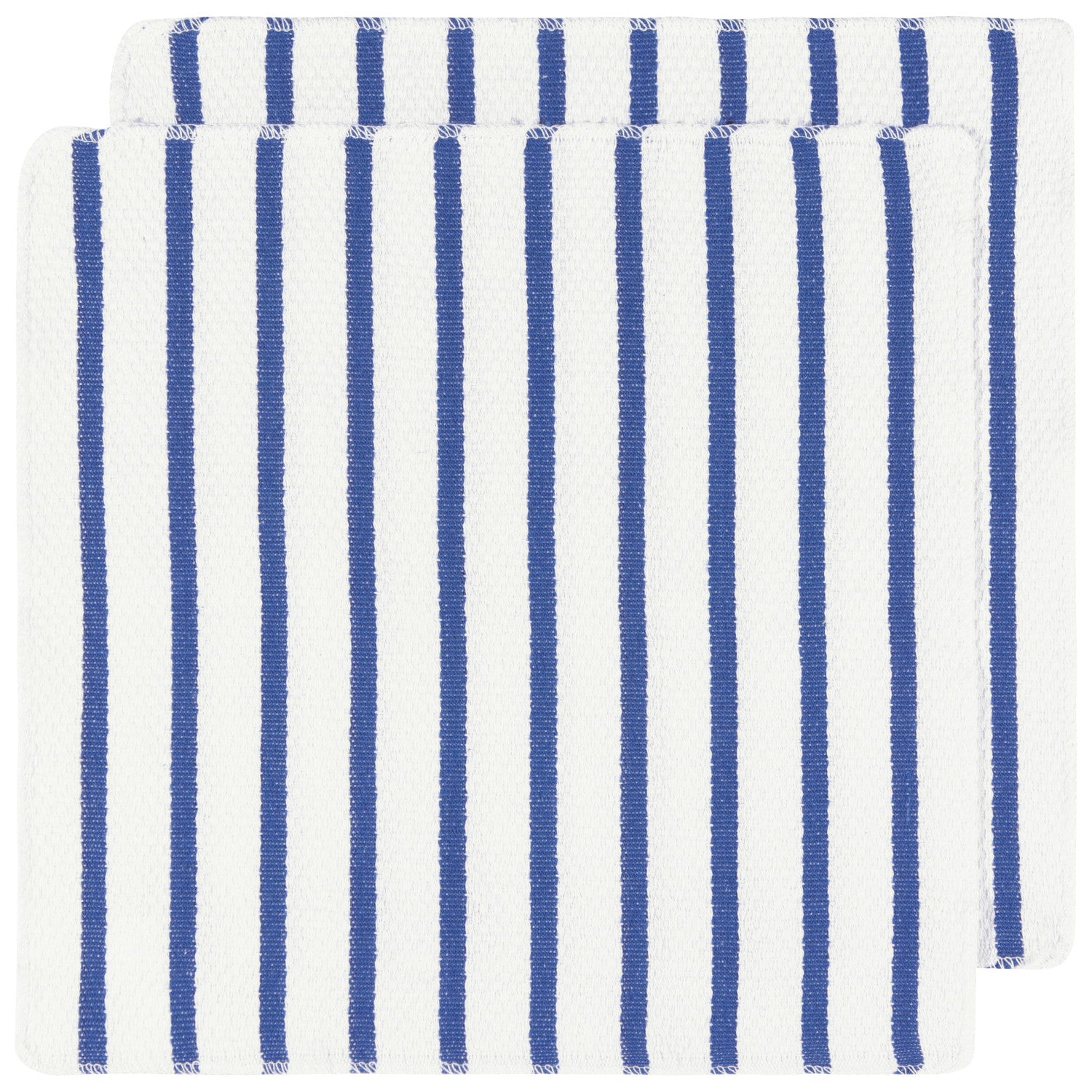 Basketweave Carmine Dishcloths - Set Of 2