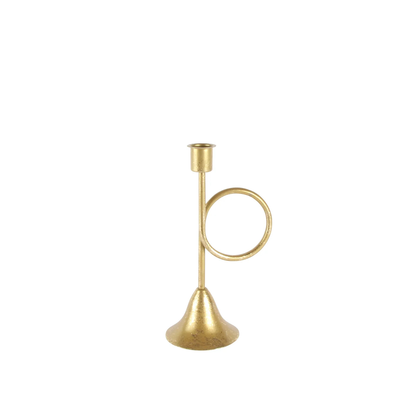 French Horn Candle Holder