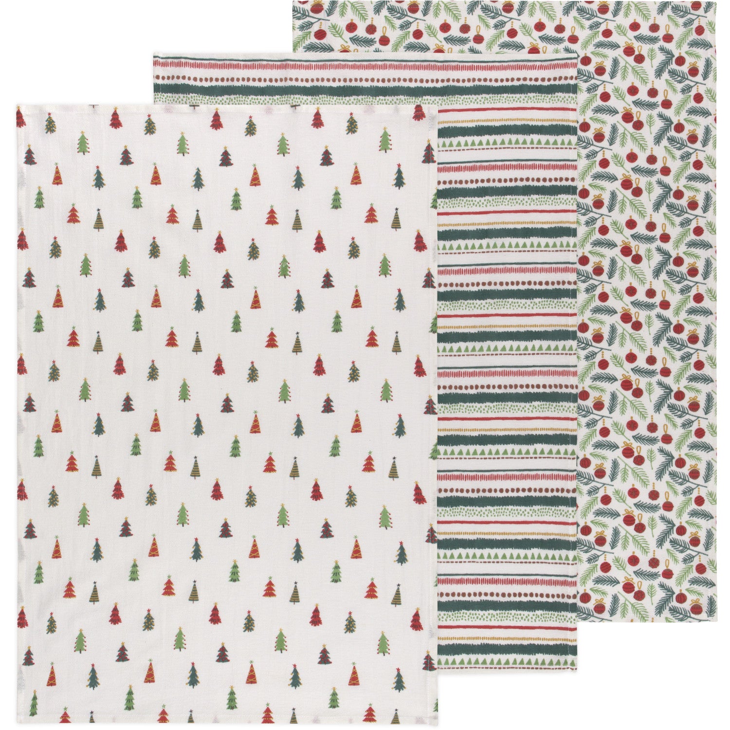 Floursack Tea Towel Set - Merry & Bright