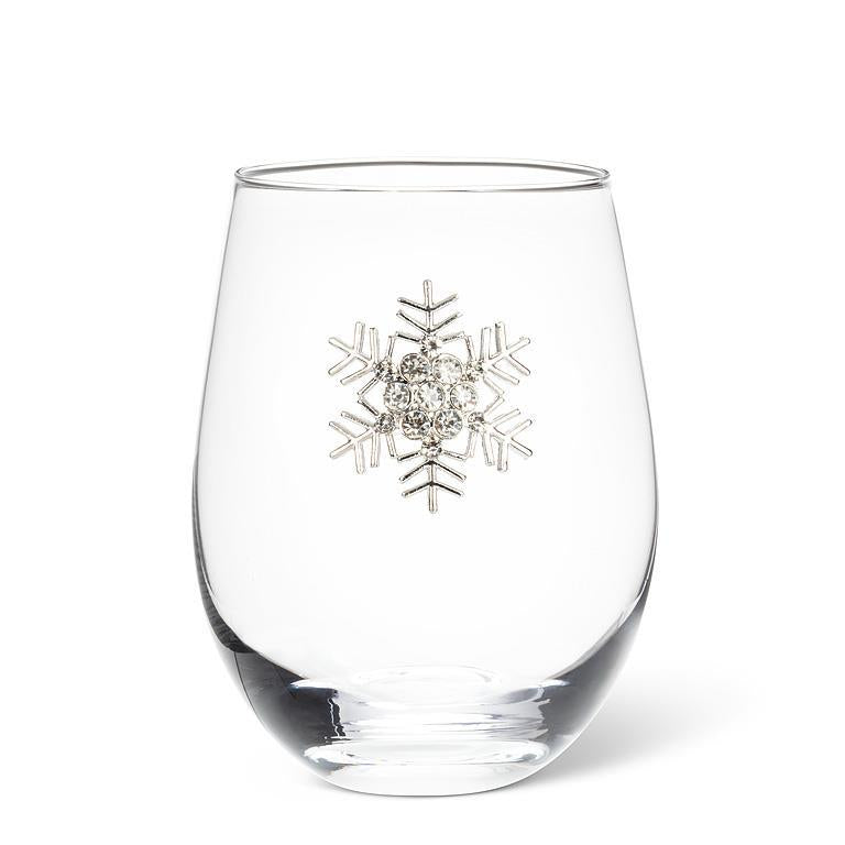 Snowflake Jewel Stemless Wine