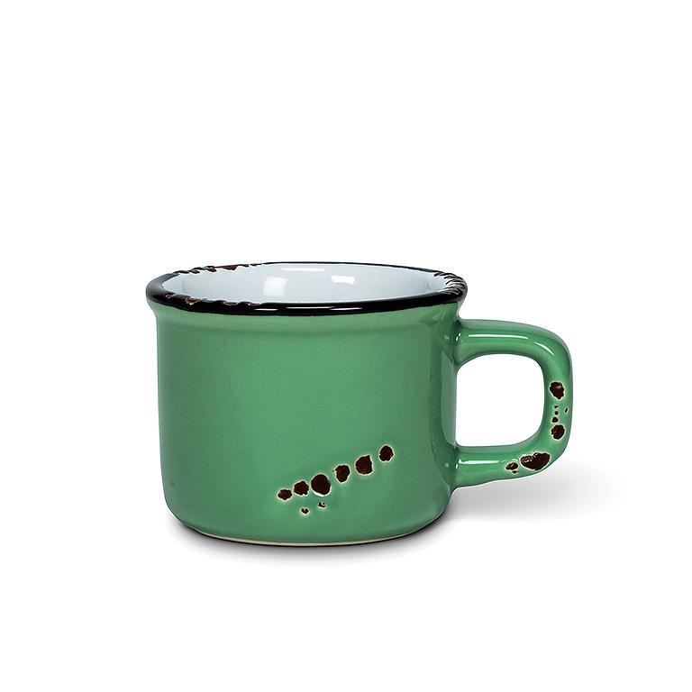 Forest Enamel-Style Espresso Mug