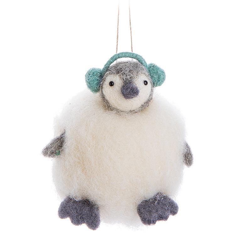 Penguin Snowball Ornament