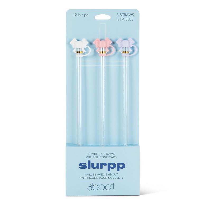 Jumbo Straws & Caps With Bows