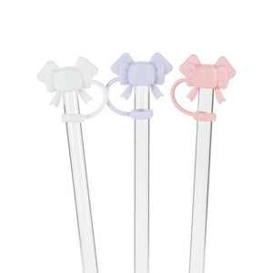 Jumbo Straws & Caps With Bows