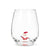 Santa Stemless Wine Glass
