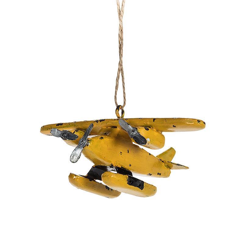 Yellow Float Plane Ornament