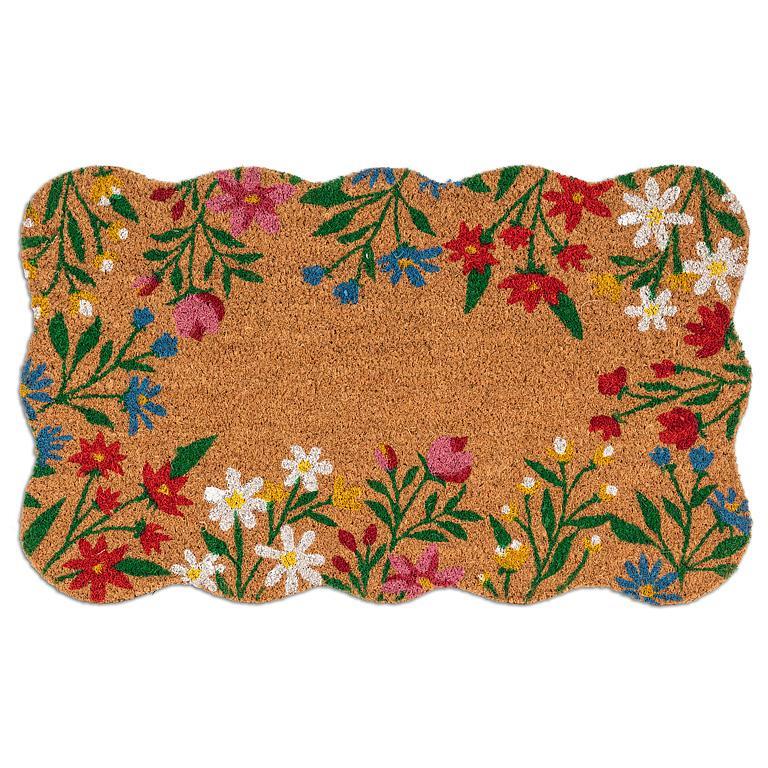 Doormat -  Flower Border Scallop