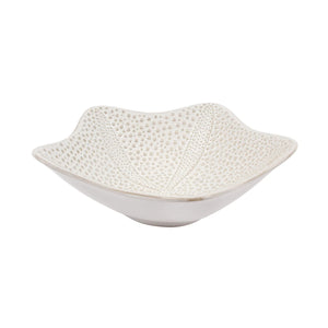 Starfish True Ocean Stoneware Seving Bowl White