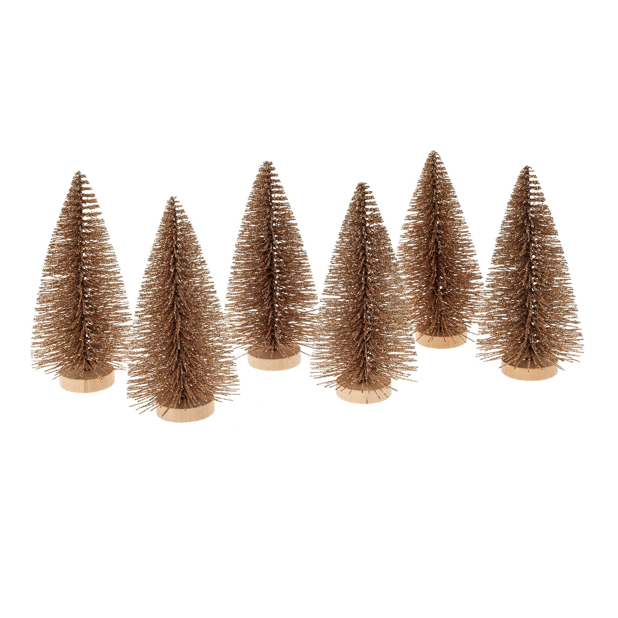 Small Sparkle Bottle Brush Trees