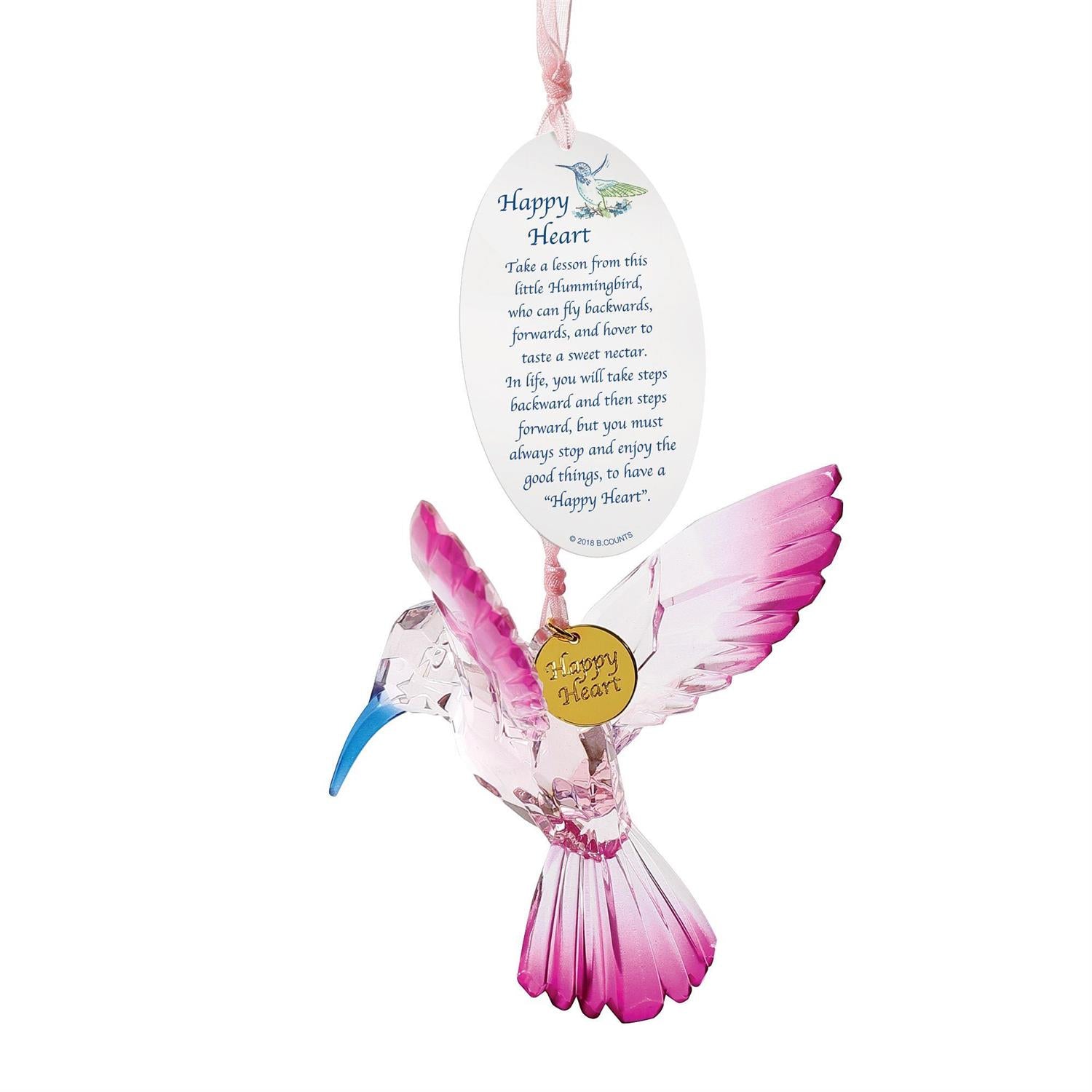 Acrylic Hummingbird Ornament