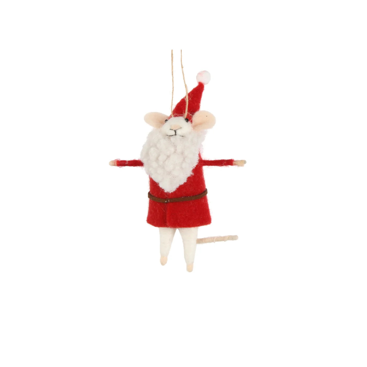 Santa Mouse Ornament