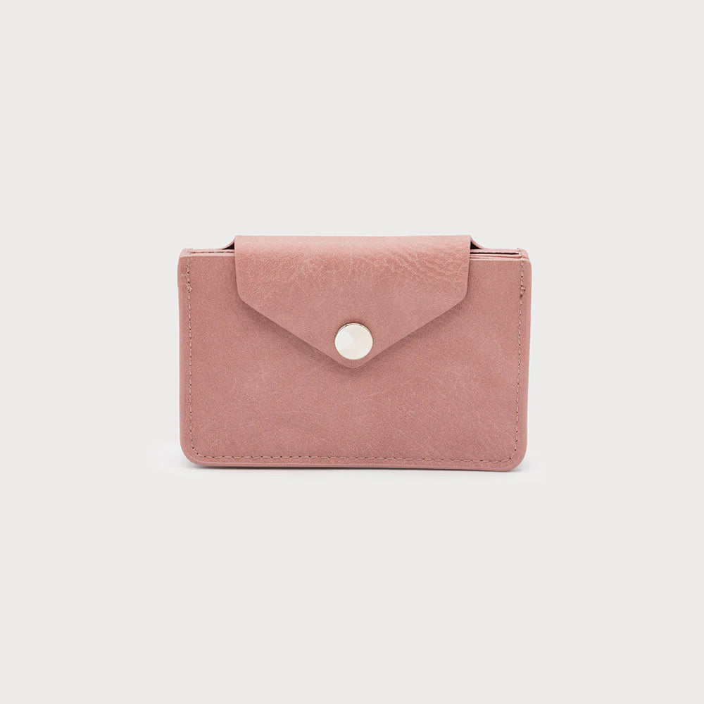 Card Holder with Pressure Button Flap - Caracol