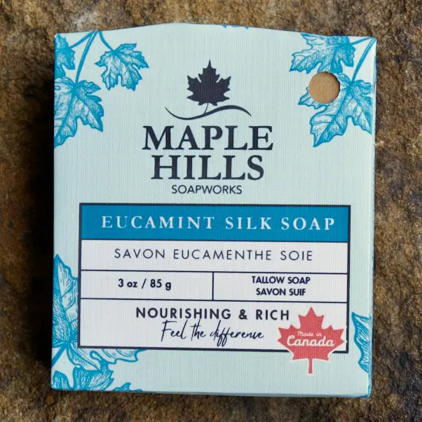 Eucamint Silk Tallow Soap | Maple Hills Soapworks