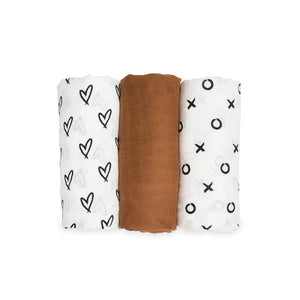 Bamboo Swaddle Blankets 3 Pack | Lulujo