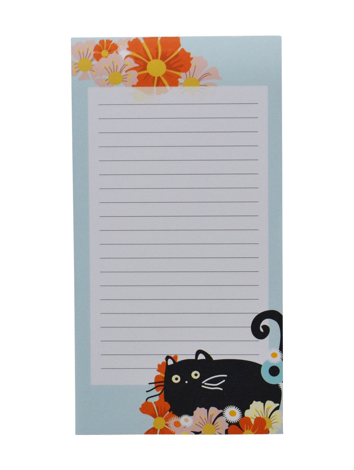 Notepad - Cat & Flowers