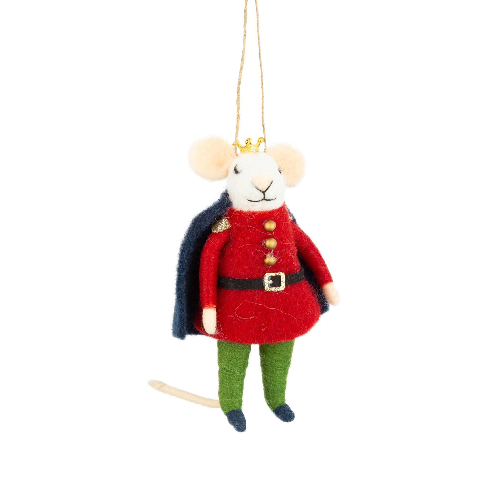 Felt Mouse King Ornament