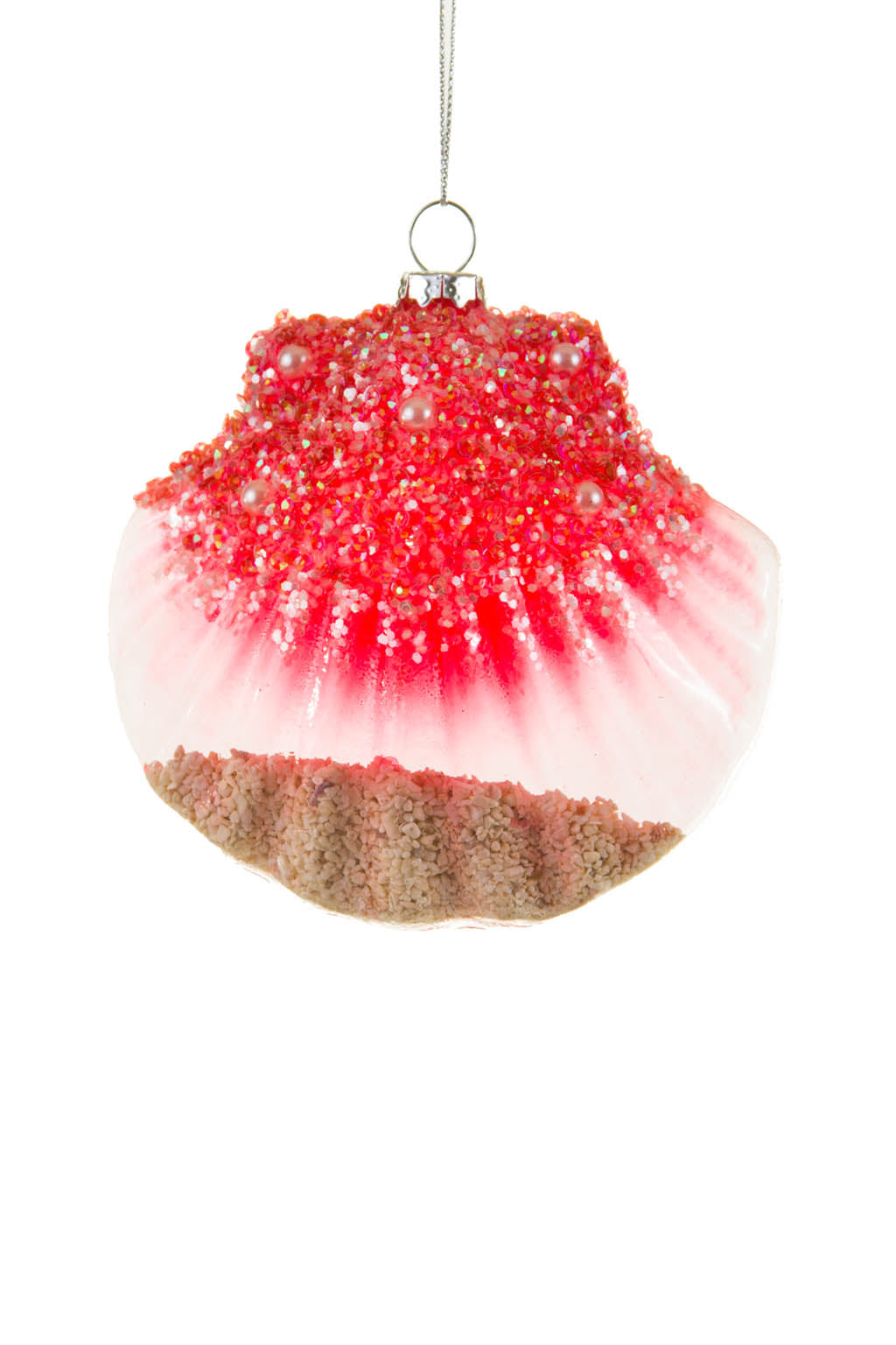 Peach Oyster Ornament