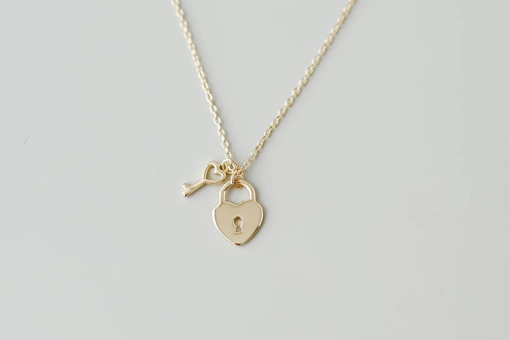 18k Gold-Filled Love Lock Necklace