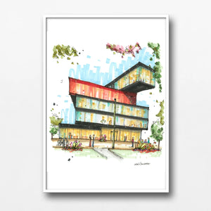 Downtown Sketcher - 8" X 10" Art Print