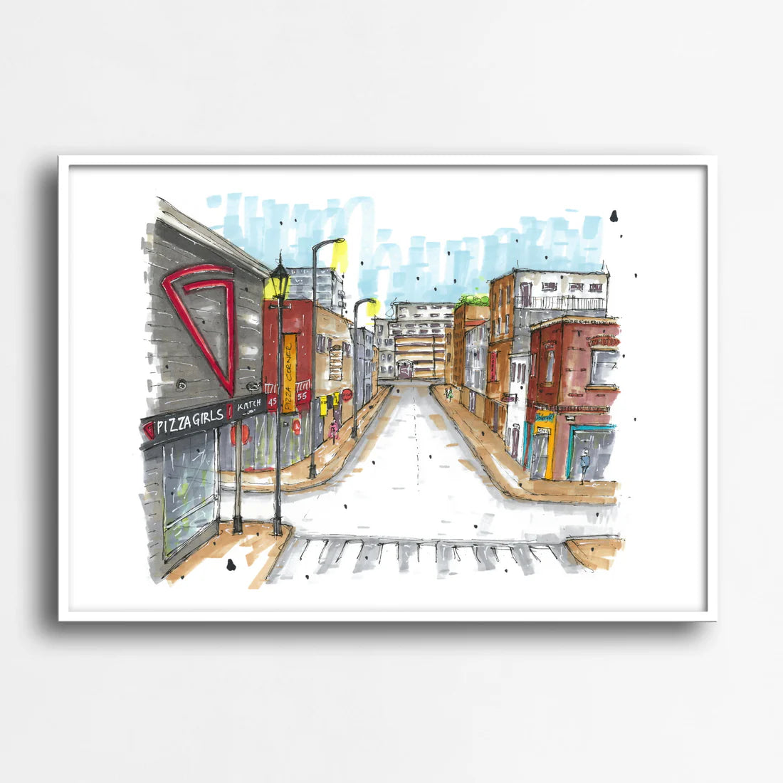 Downtown Sketcher - 8" X 10" Art Print