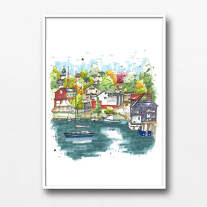 Downtown Sketcher - 8" X 10" Art Print